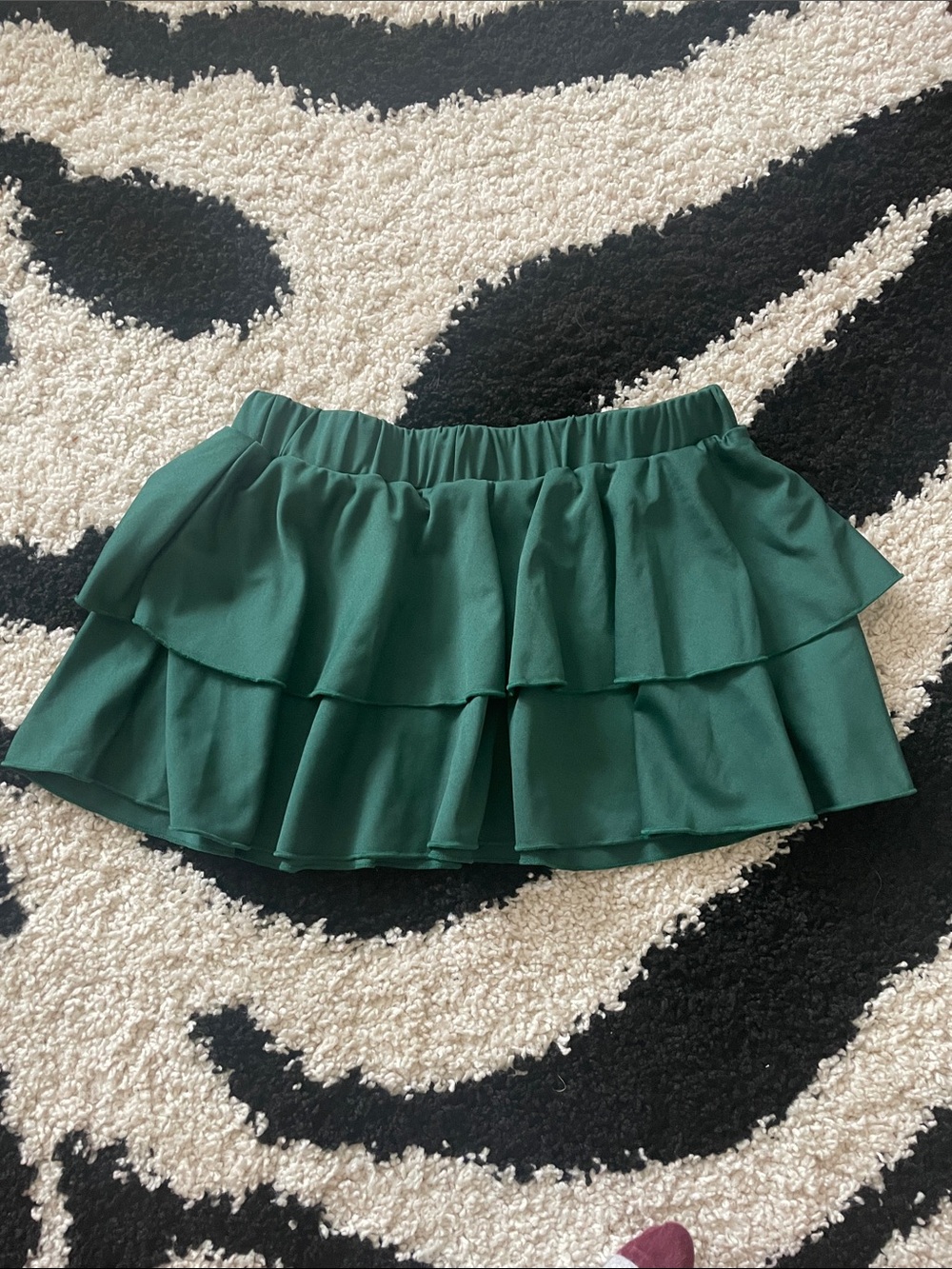Avidlove Emerald Green Layered Microskirt